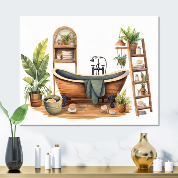 Red Barrel Studio® Natural Bathroom Decor XVI Bathroom Metal Wall Art